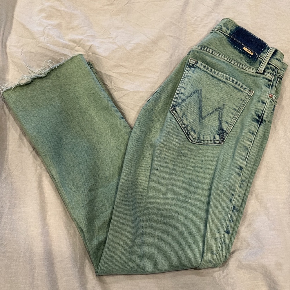 Mother high rise wide leg jeans